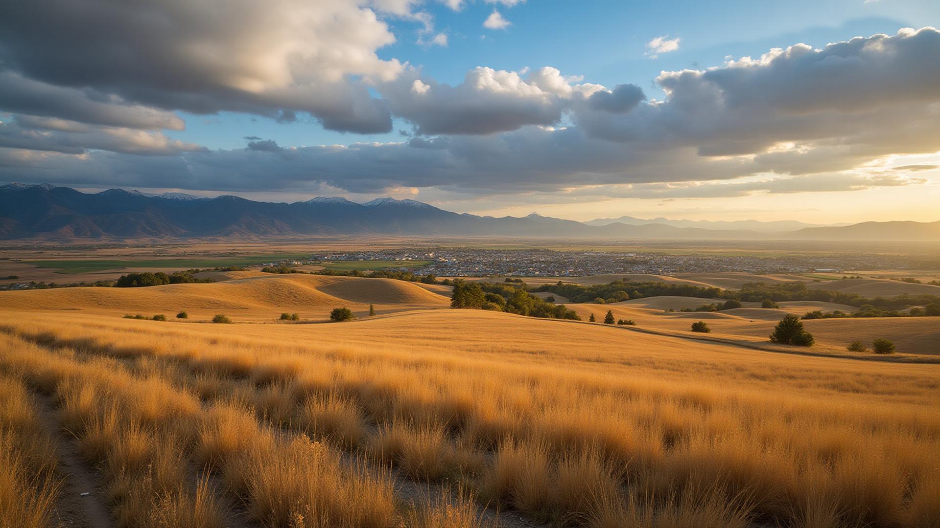 Online therapist in Ellensburg Washington with downtown and Kittitas Valley mountains