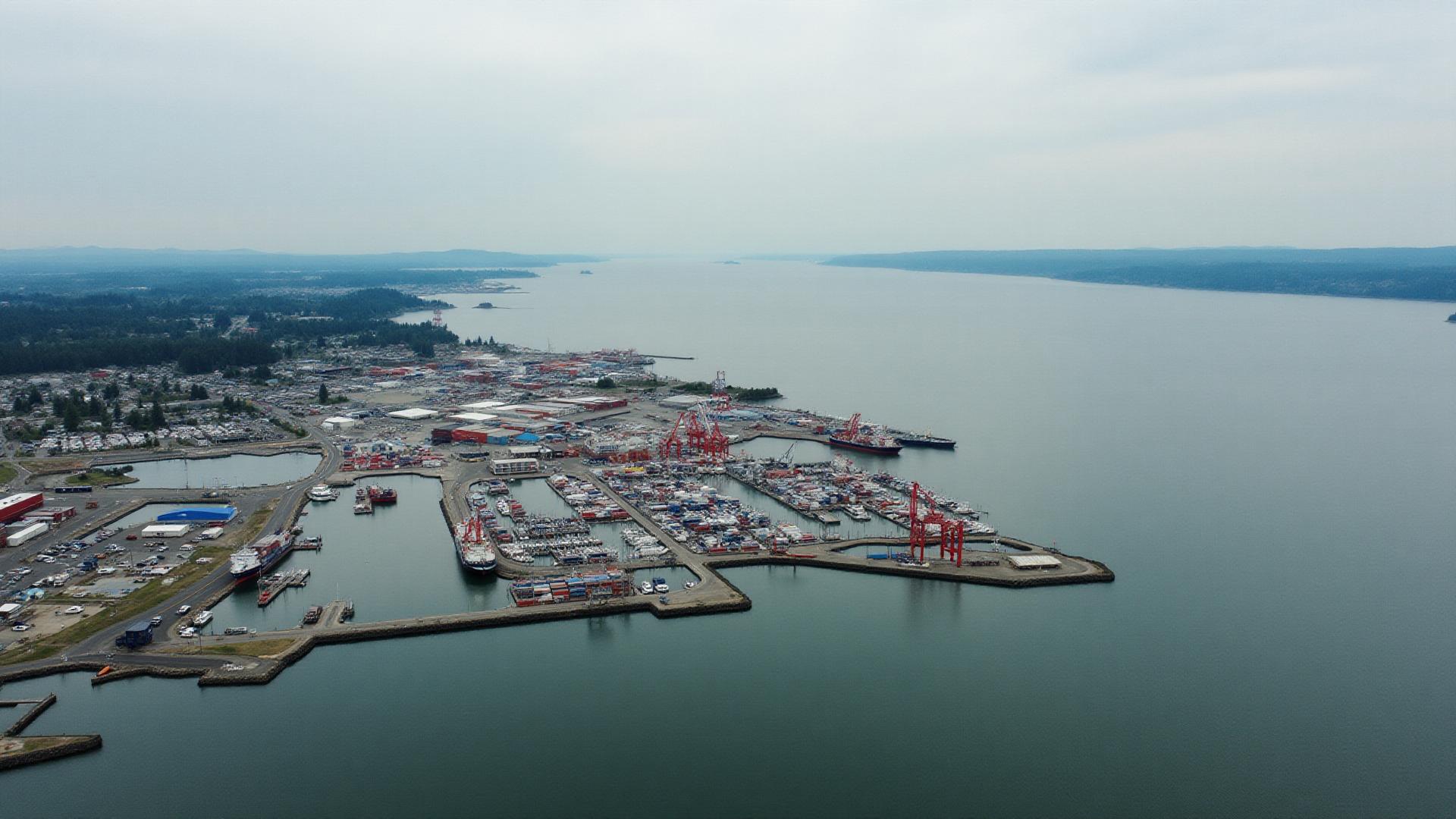 Online therapist in Everett Washington with Port of Everett marina and Puget Sound